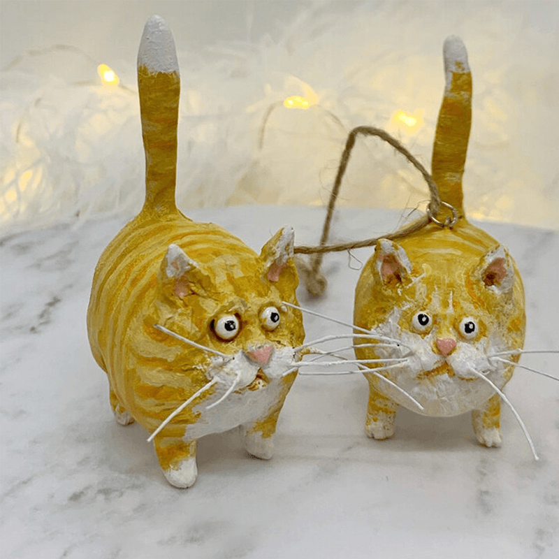 Sculpture miniature de chaton