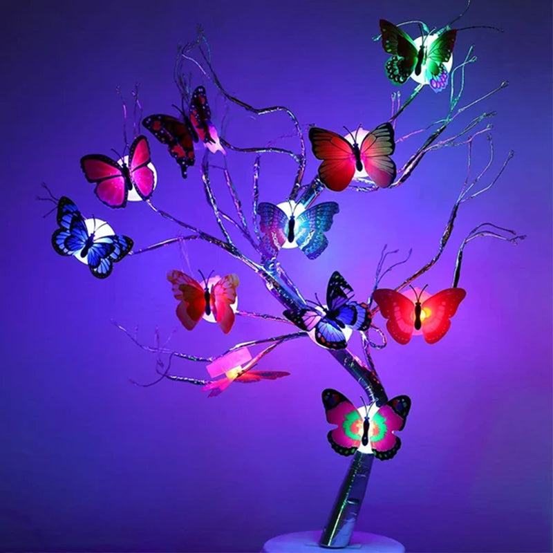 Veilleuse 3D LED Papillon Décoration