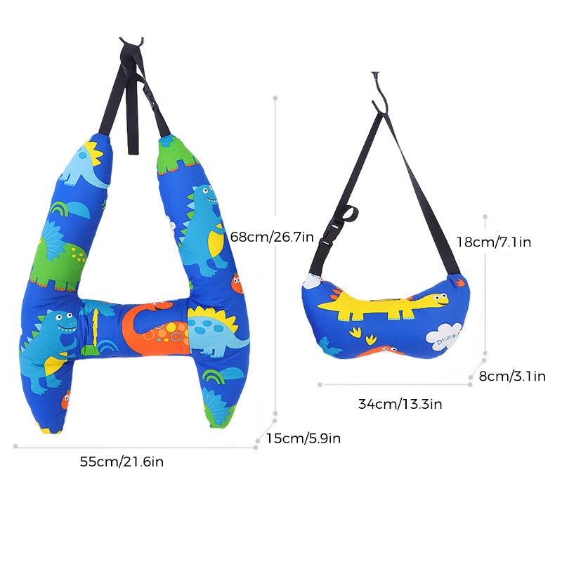 Support de tête de couchage pour voiture en forme de H