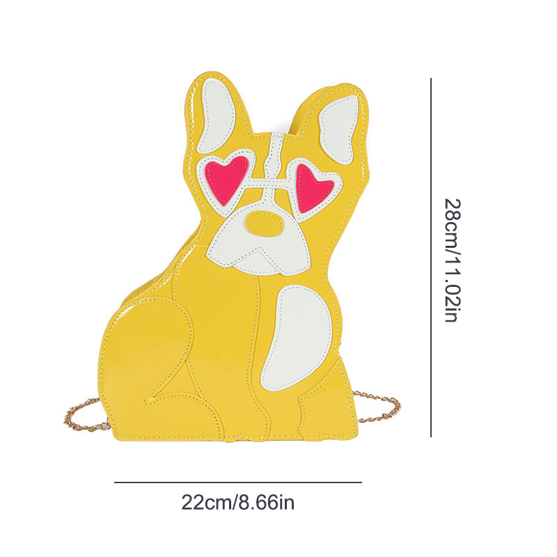 Sac à bandoulière pour chien aimant