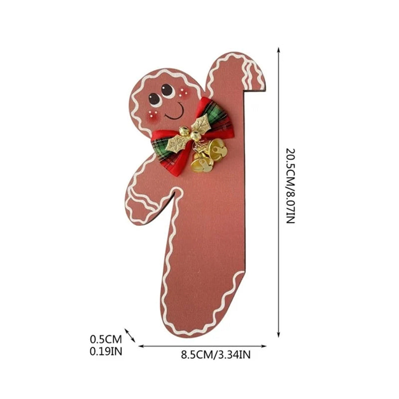 Décoration de cadre de porte bonhomme en pain d'épices