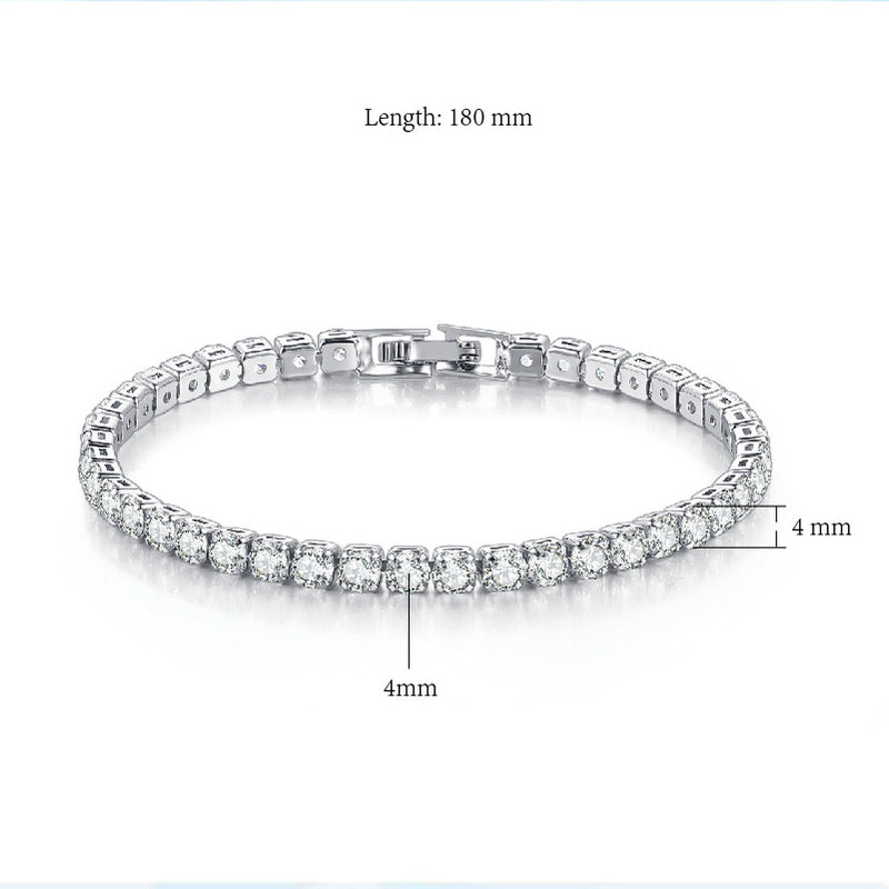 Bracelet de Moissanite Etincelant