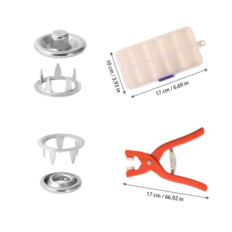 Ensemble d'outils d'installation de boucle à cinq griffes