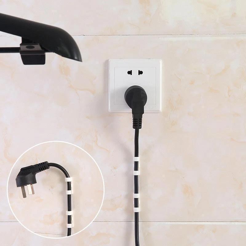 Auto-adhésif Fil/Câble Clips en Plastique (20 pièces/ensemble)