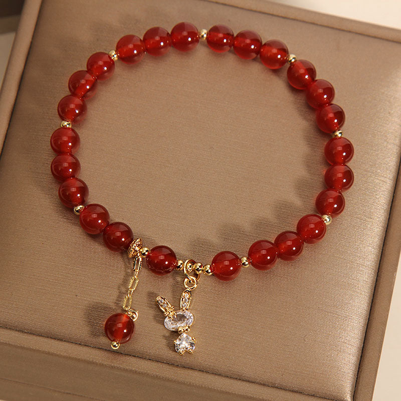 Bracelet Agate Rouge