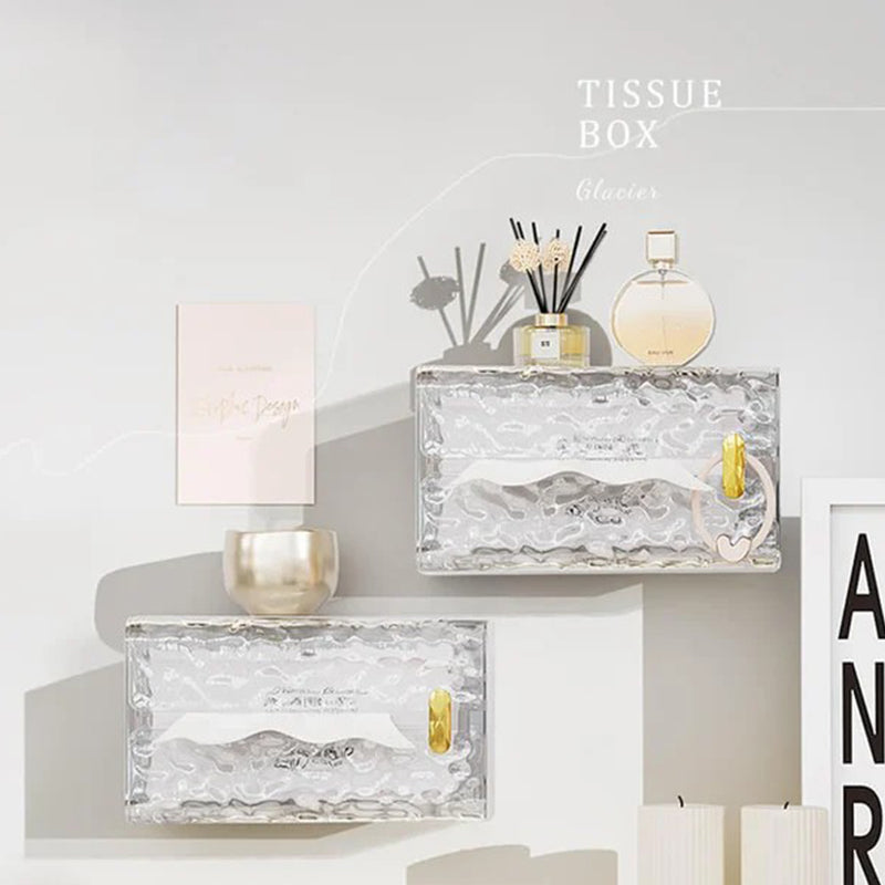 Étui organisateur de gants de toilette en tissu