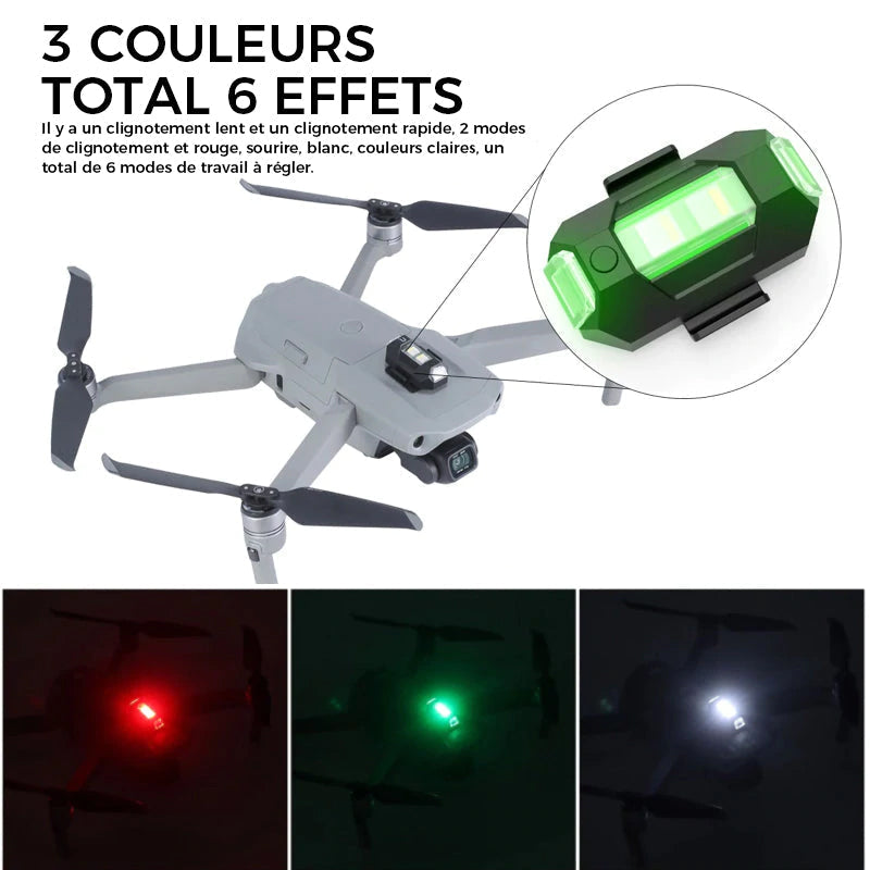 4 couleurs de flash d'avion à LED