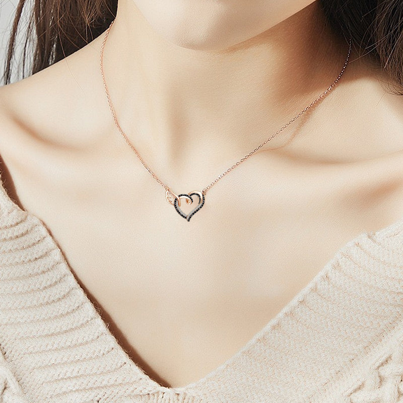 Collier Diamant Noir