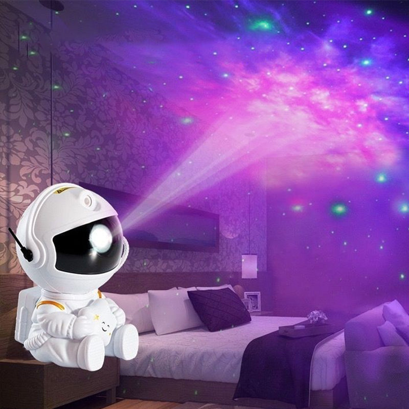 Lumière de projecteur de ciel étoilé d'astronaute