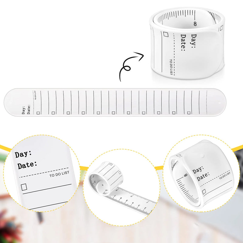 Bracelet mémo en silicone réutilisable