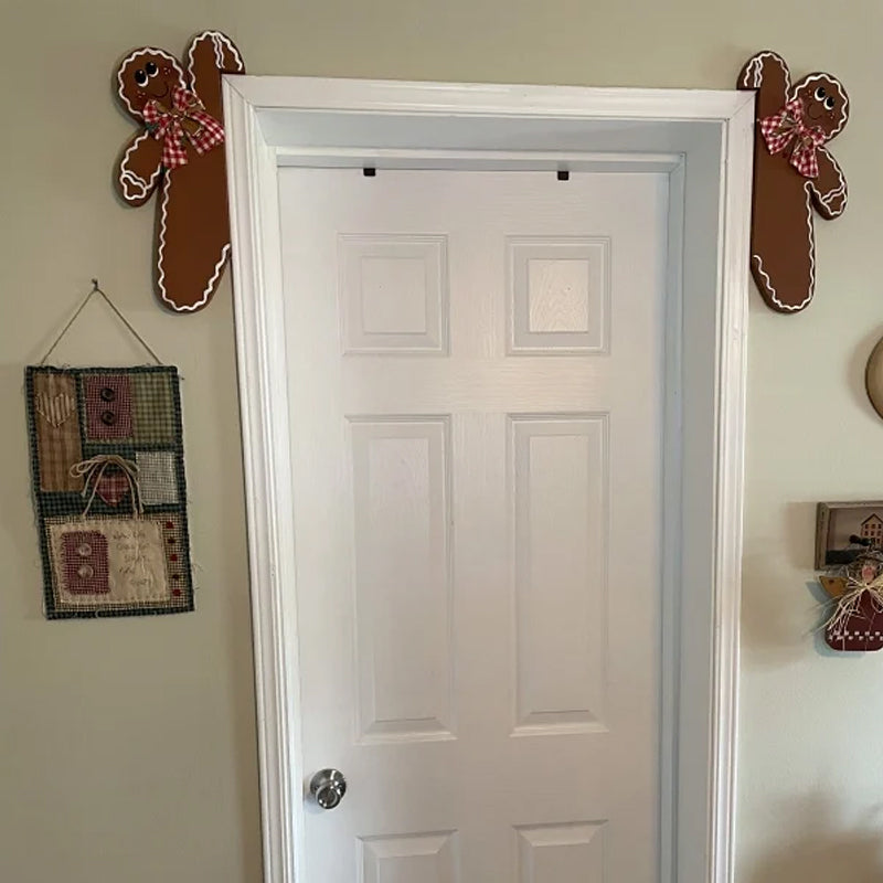 Décoration de cadre de porte bonhomme en pain d'épices