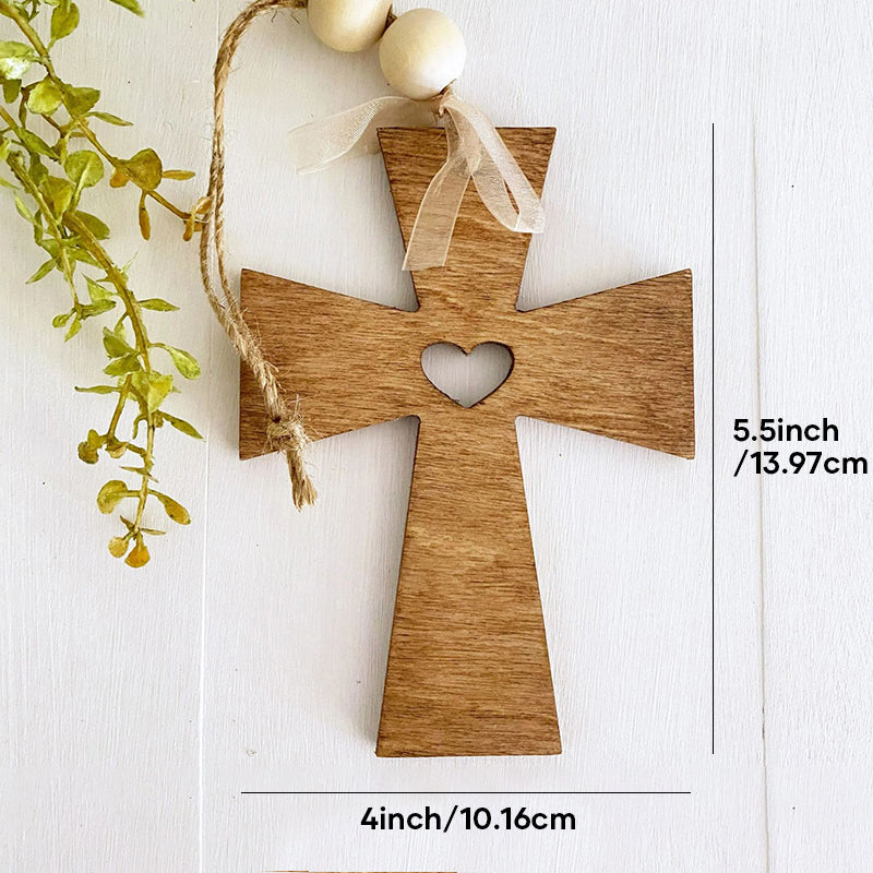 Ornement suspendu en bois cardinal inspirant