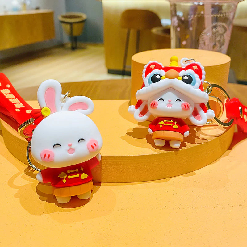 Porte-clés de lapin mignon
