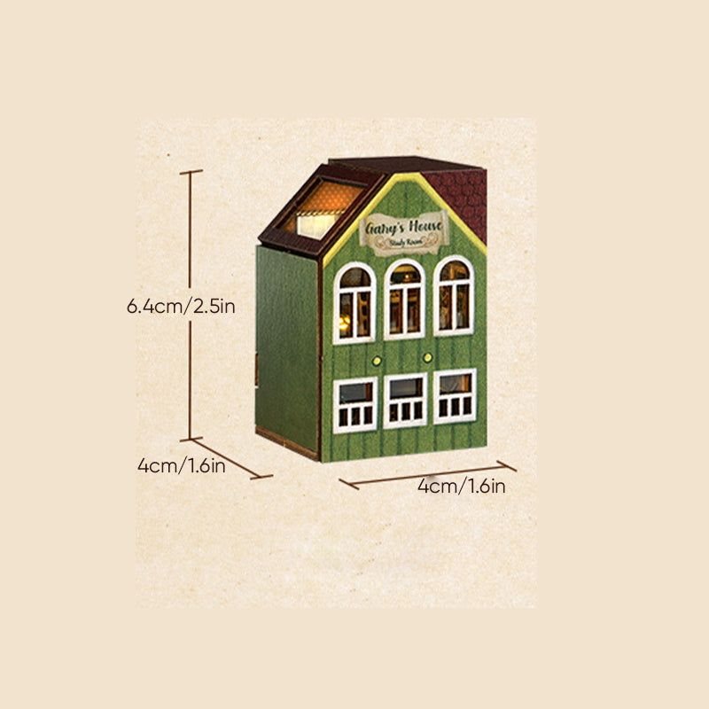 Kit de maison de poupée en bois Mini Rabbit Town avec meubles