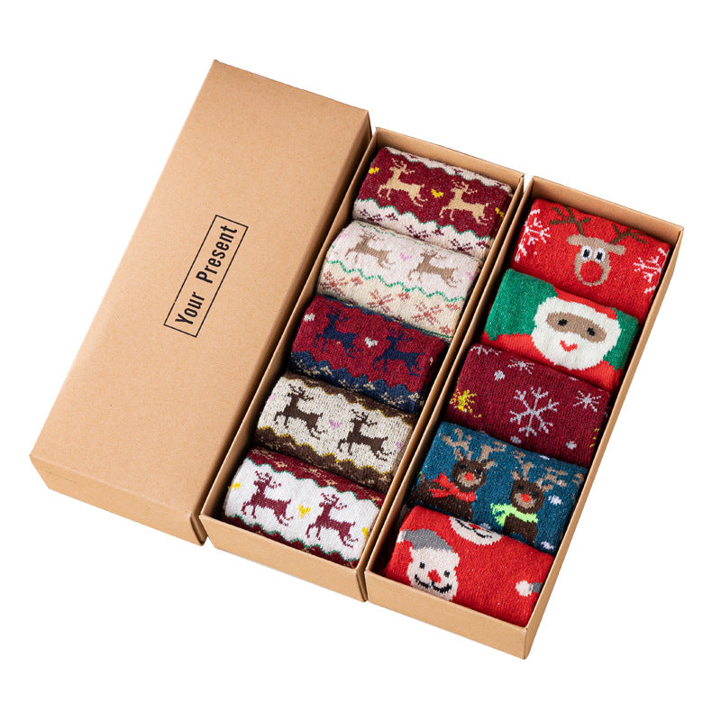 🎁5 paires de chaussettes de Noël