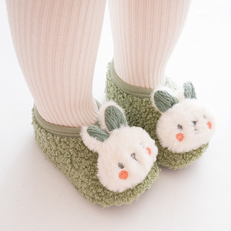 Chaussures chaussettes mignonnes en fourrure pour bébé