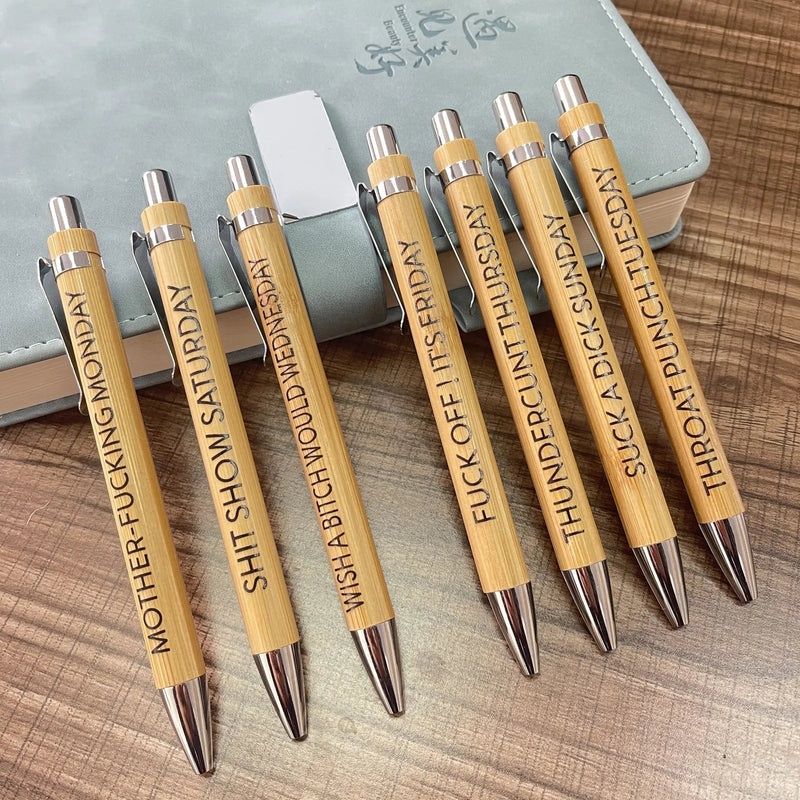 Ensemble de stylos amusants (7 pièces)