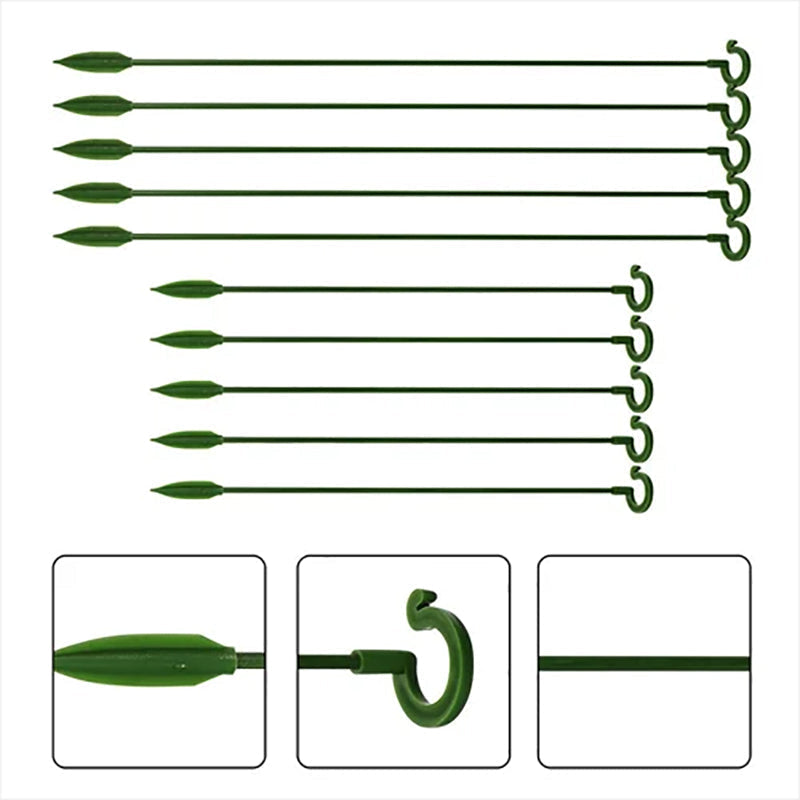 Poteau de soutien des plantes(10 pièces)