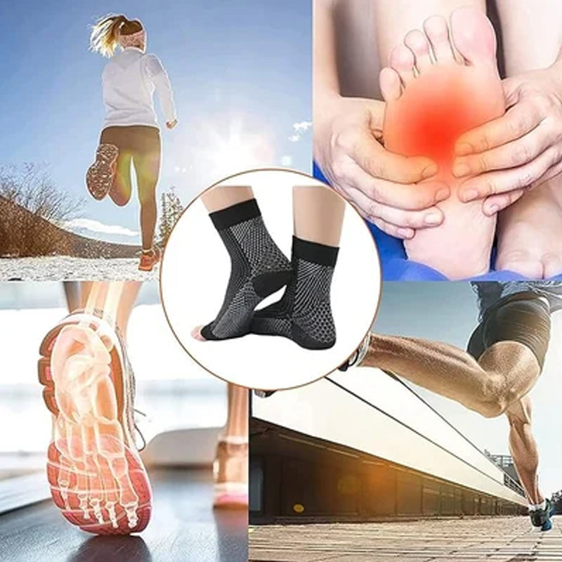 Chaussette de compression confortable pour les pieds anti-douleur