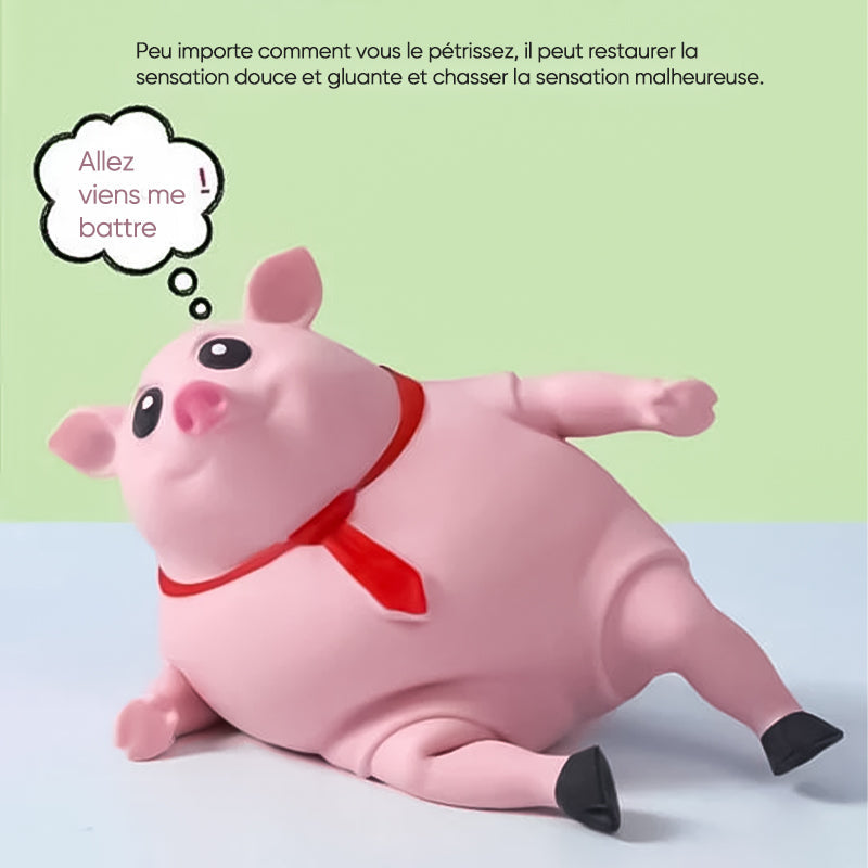 Jouet cochon rose à décompression créative