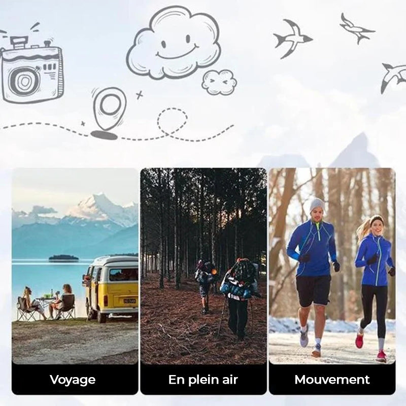 Sac banane sport ajustable avec poches zippées