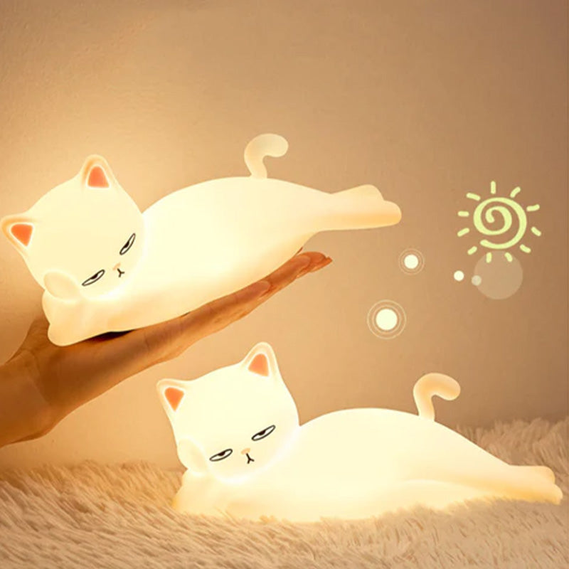 Lampe chat grincheux