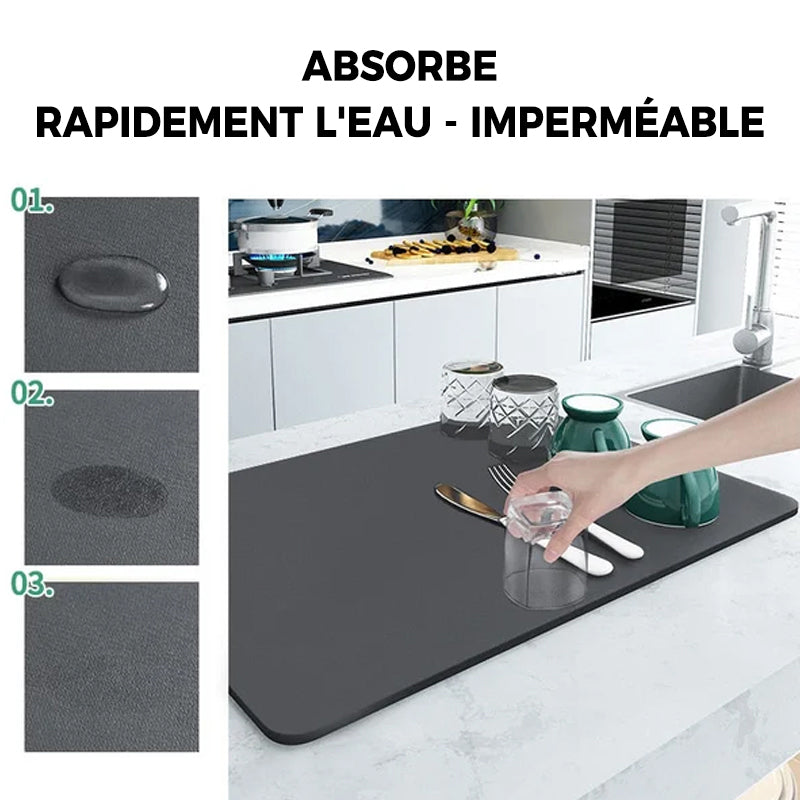 Tapis de drainage de cuisine super absorbant