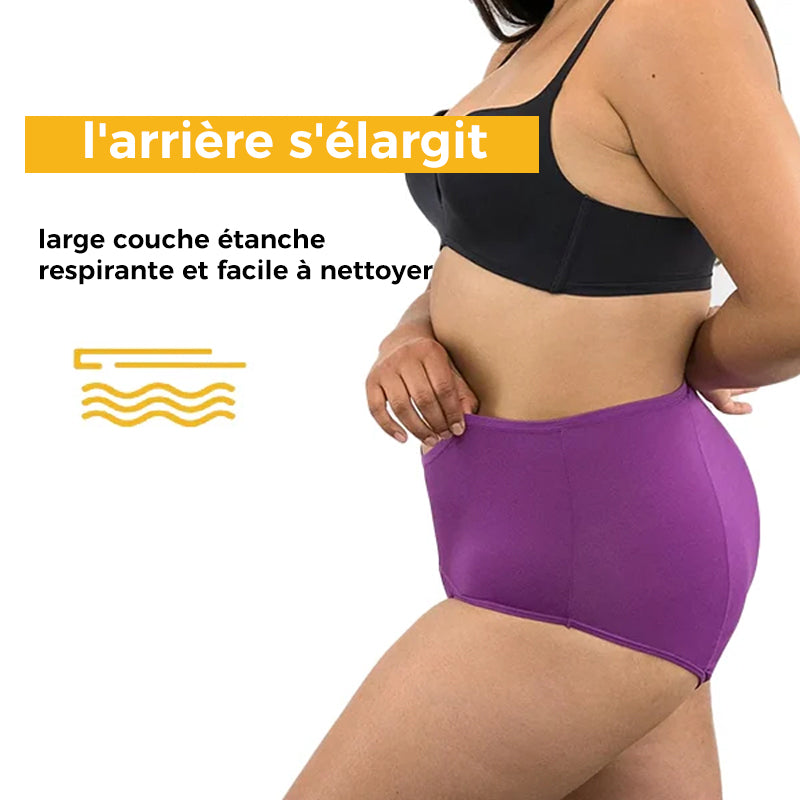 Culotte taille haute anti-fuite