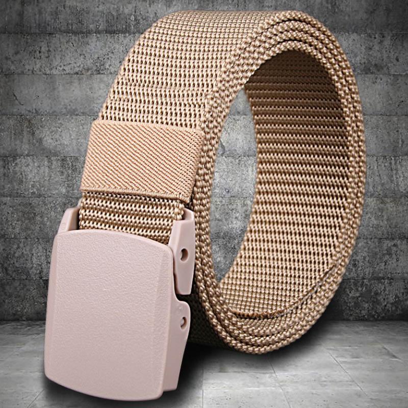 Ceinture en nylon à boucle non magnétique non métallique