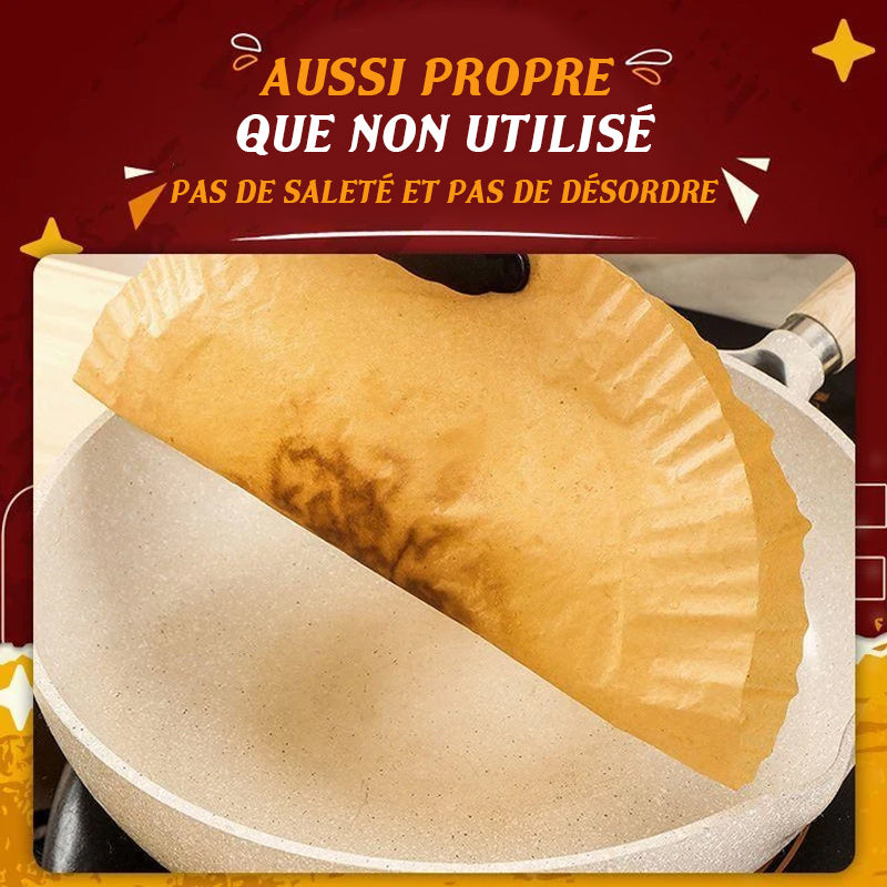 Doublure en papier jetable pour friteuse à air (100 PCS)
