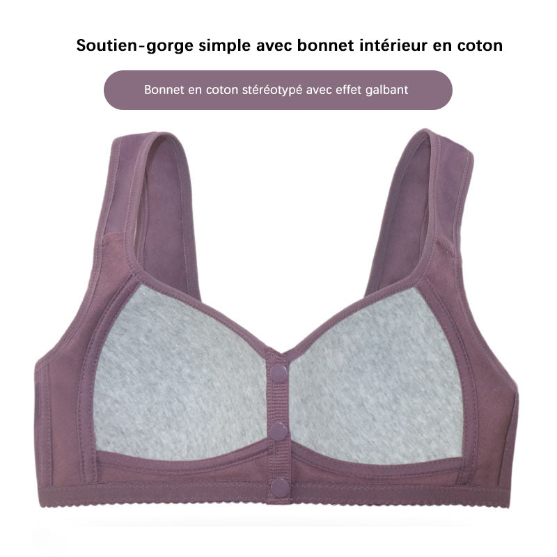 Soutien-gorge pratique à boutons sur le devant