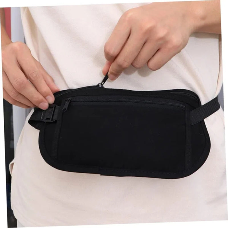 Sac banane sport ajustable avec poches zippées