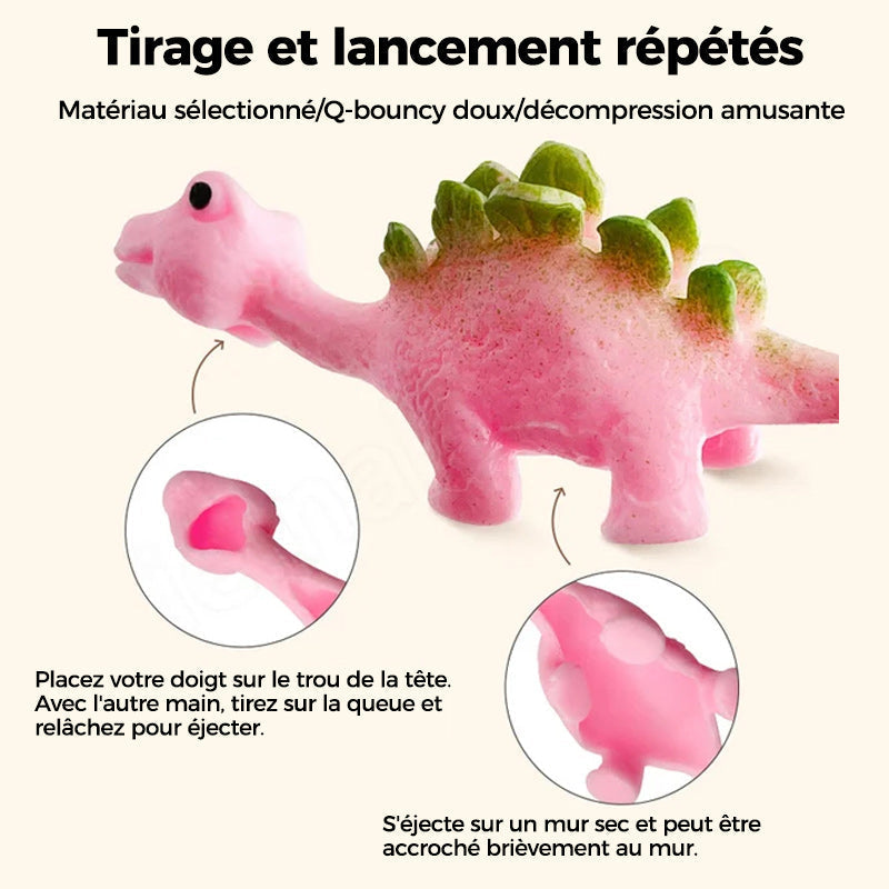 Les jouets pour doigts de dinosaure à lance-pierre (10 pièces)