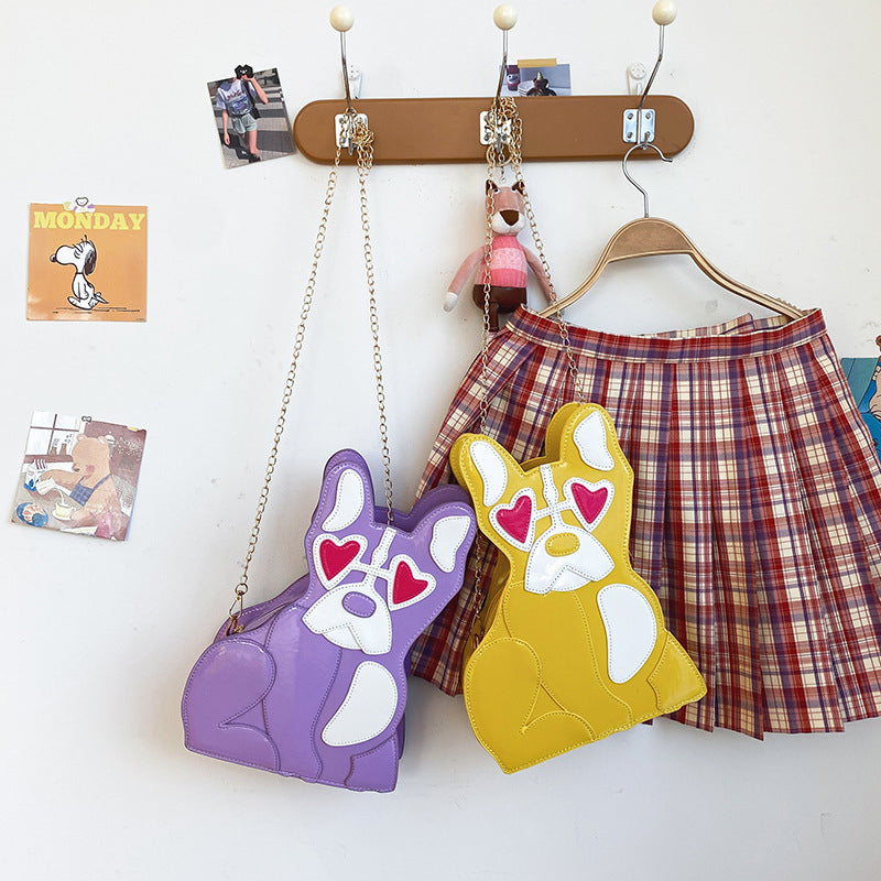 Sac à bandoulière pour chien aimant