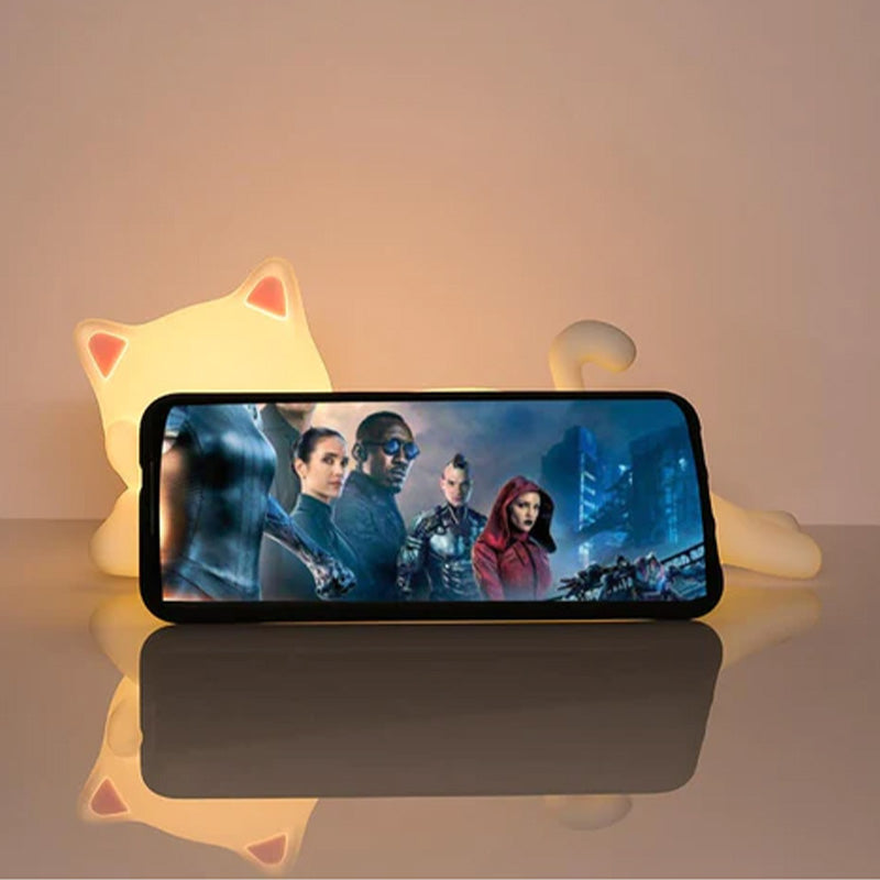 Lampe chat grincheux