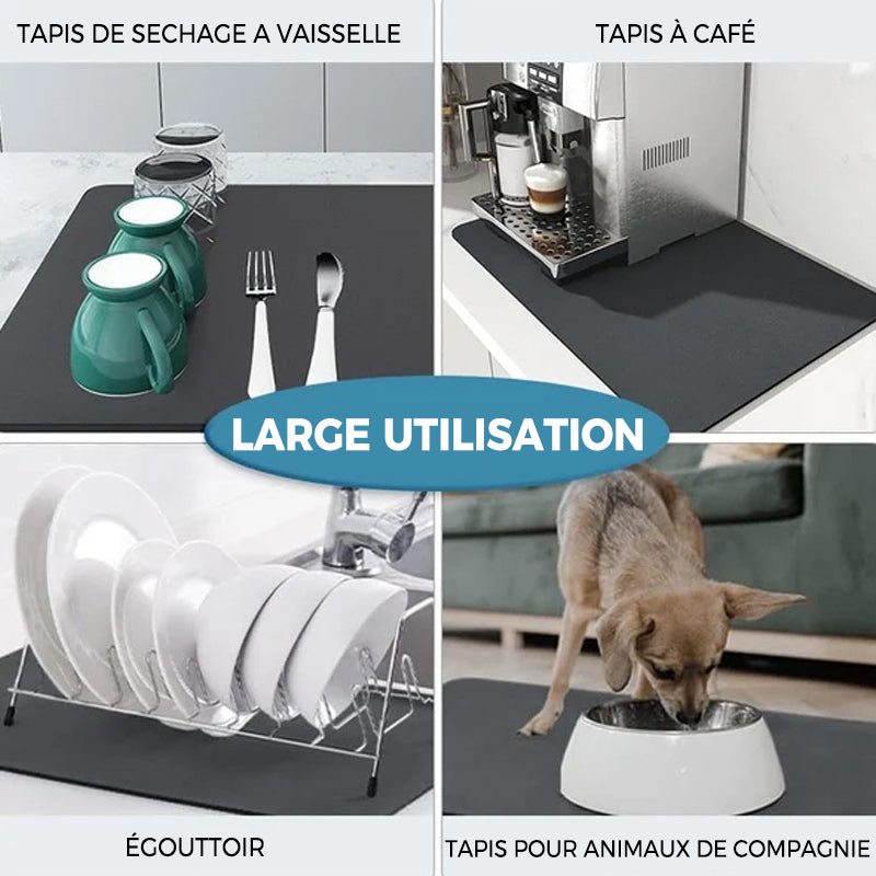 Tapis de drainage de cuisine super absorbant