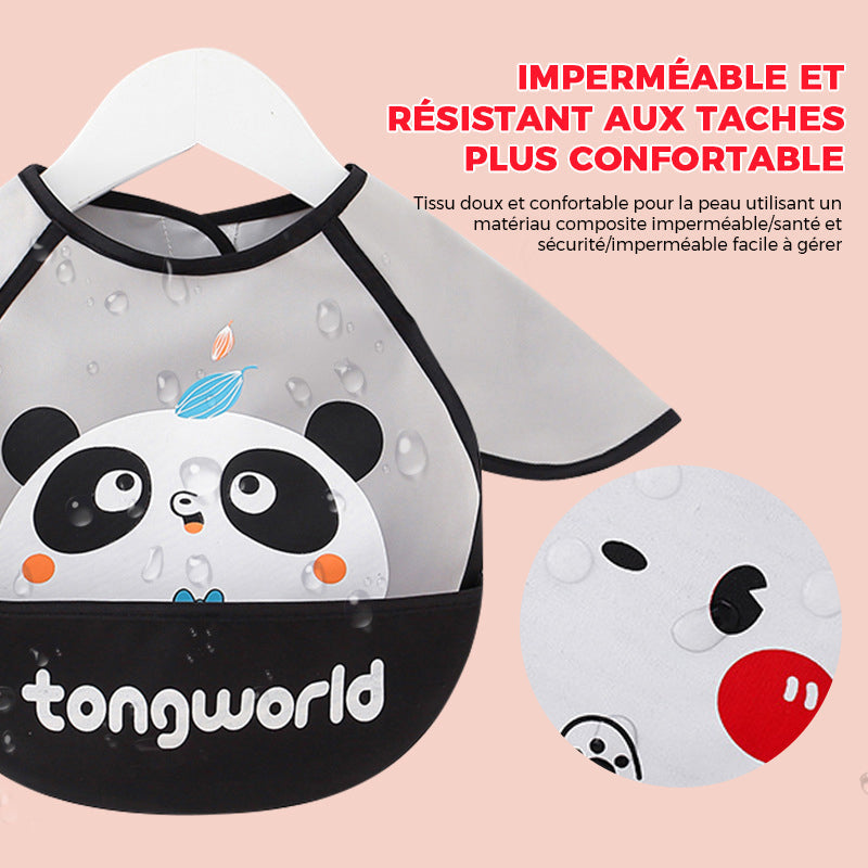 Bavoir à manches bébé