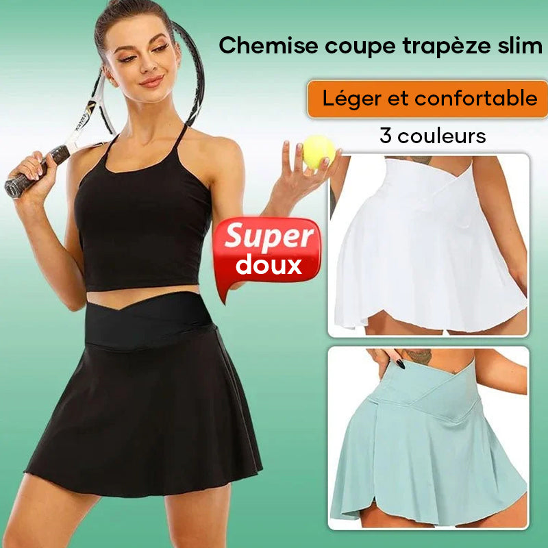 Pantalons-jupes de tennis à séchage rapide pour femmes avec poches