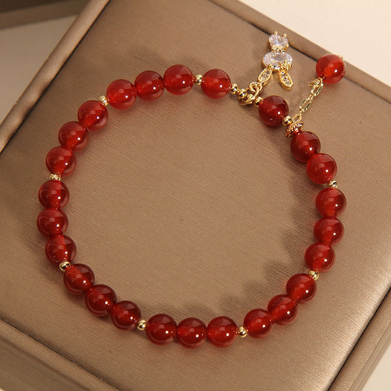 Bracelet Agate Rouge