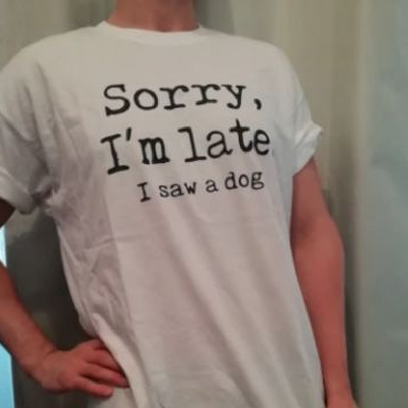 T-shirt à imprimé lettre