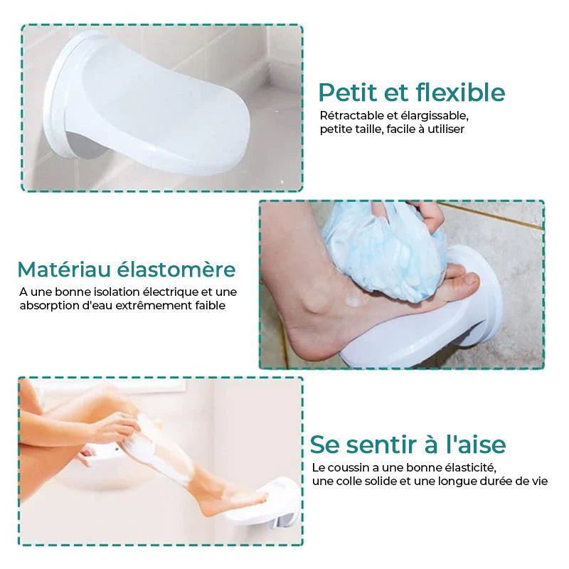 Support de repose-pieds de douche