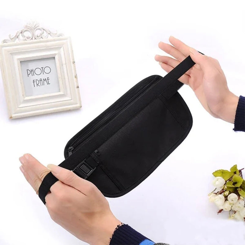 Sac banane sport ajustable avec poches zippées