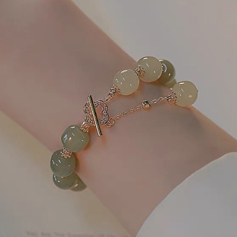 Hetian Jade Bracelet Tempérament Élégant