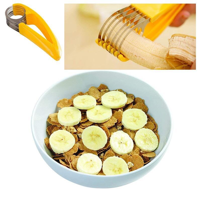 Coupe-banane en acier inoxydable