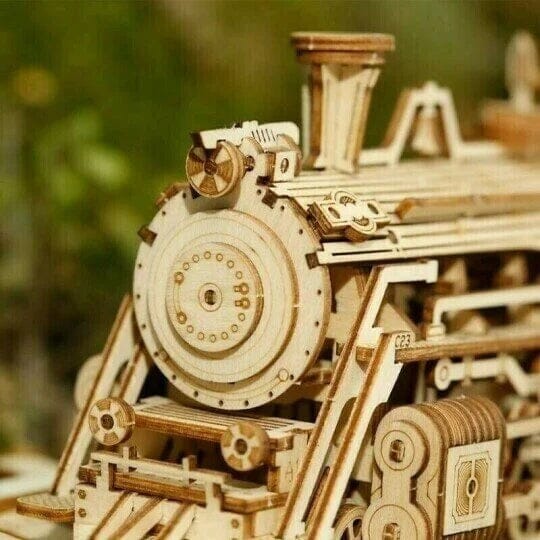 Super ensemble de puzzle de modèle mécanique en bois
