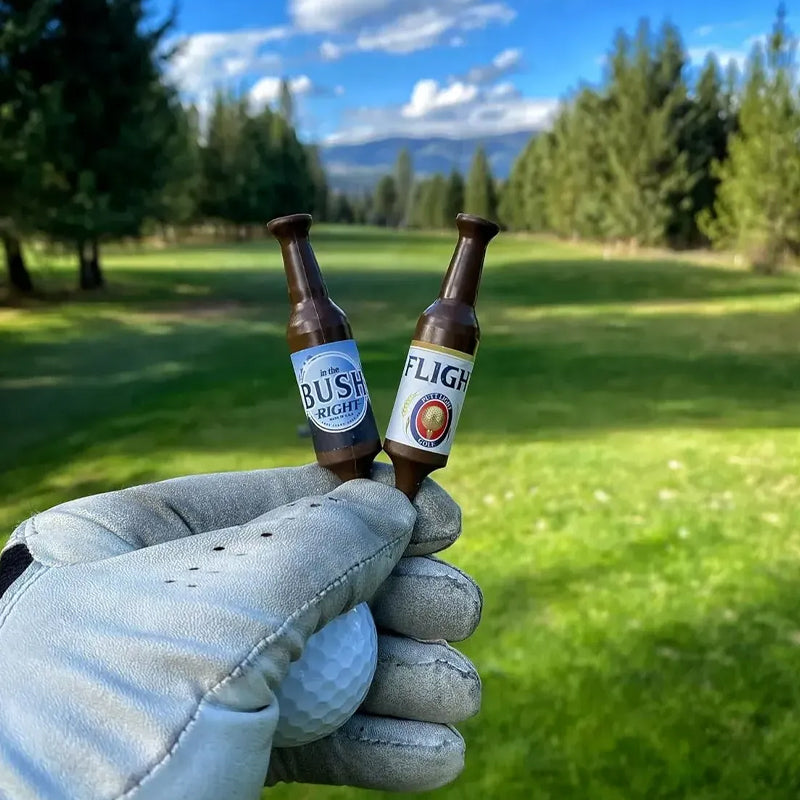 🏑Tees de golf miniatures en bouteille de bière