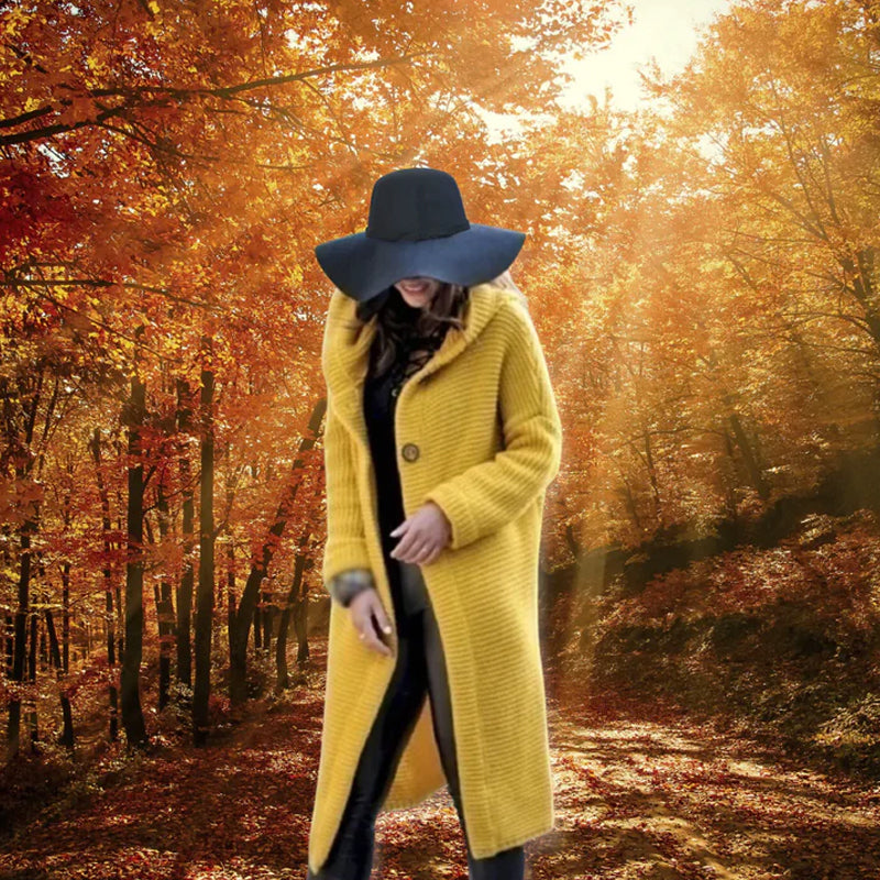 Cardigan d'hiver solide pour femmes