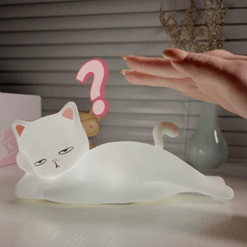 Lampe chat grincheux