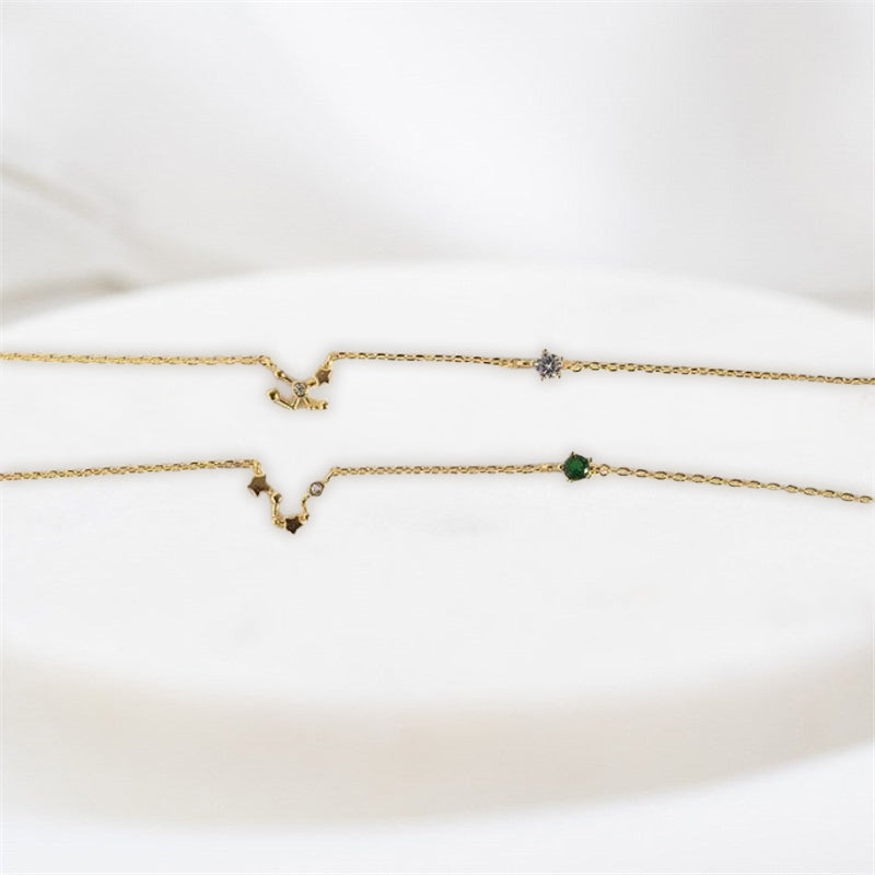 Collier de Zircon de Carte Astrologique