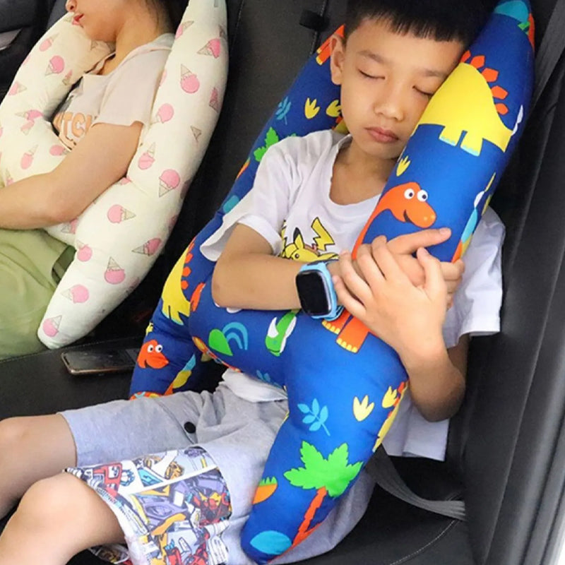 Support de tête de couchage pour voiture en forme de H